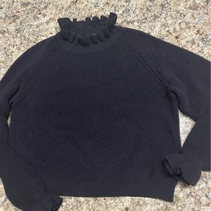 Jr. Girls ruffle neck sweater